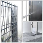 Gabionový plot ELEGANT, pozinkovaný, na zídku